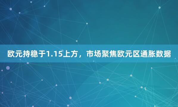 欧元持稳于1.15上方，市场聚焦欧元区通胀数据