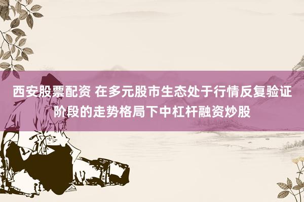 西安股票配资 在多元股市生态处于行情反复验证阶段的走势格局下中杠杆融资炒股